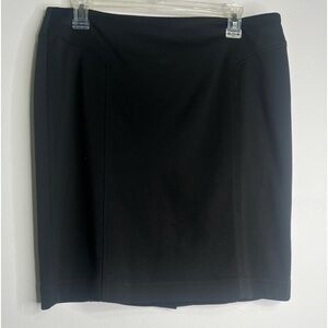Loft Ann Taylor Lined Zip up Back Skirt Size 8 Black